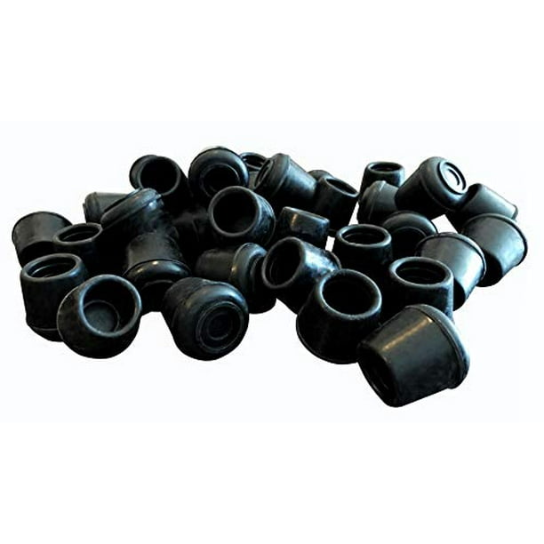 Shepherd Hardware 7/8-Inch Inside Diameter Rubber Leg Tips 4-Pack Black Shepherd Hardware 7/8-Inch Inside Diameter Rubber Leg Tips 4-Pack Black